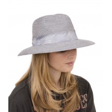 $375 NEW Eugenia Kim Grey Fedora Straw Courtney Hat One Size Fits All  eb-21962626